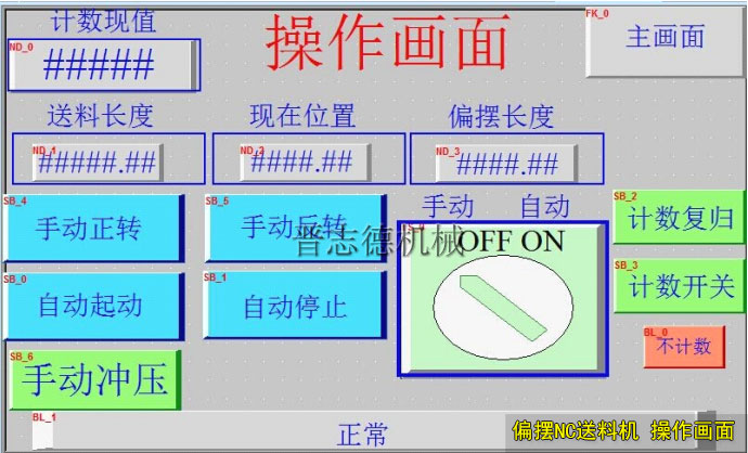 偏擺NC送料機(jī)操作